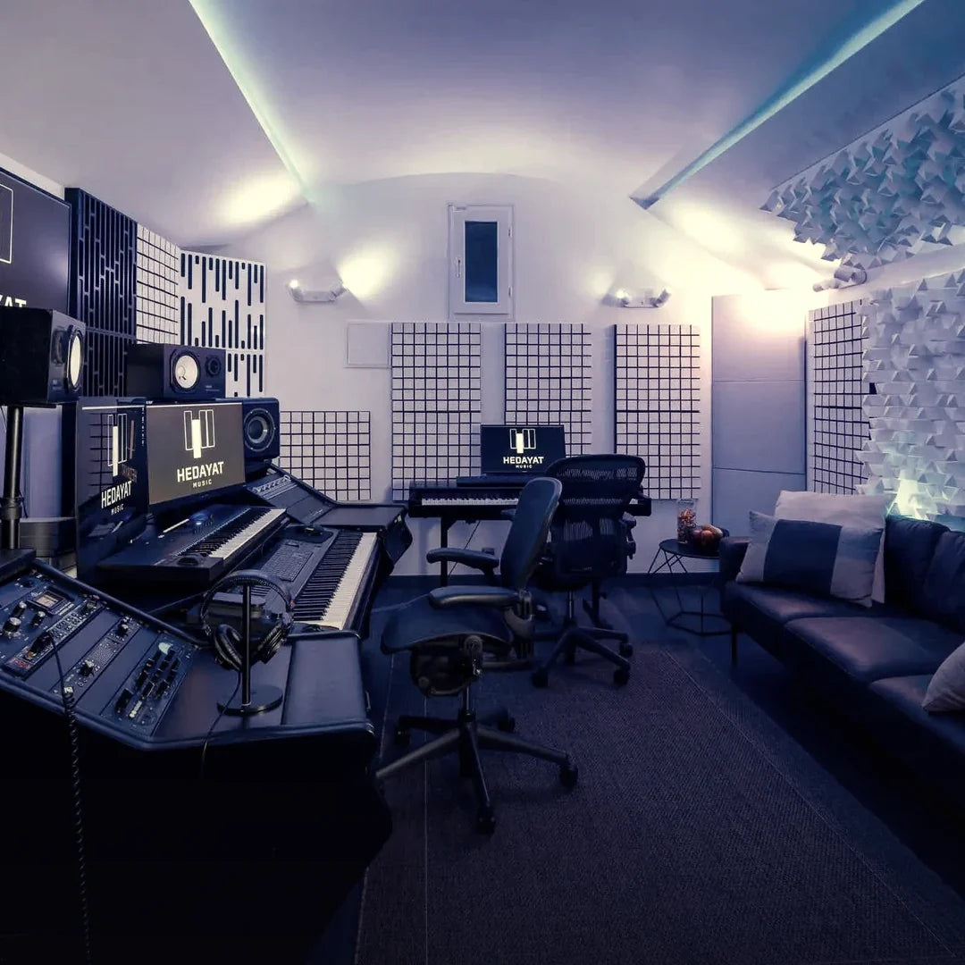 Régie du Studio A à Hedayat Music, où se fait l'editing de la voix après l'enregistrement
