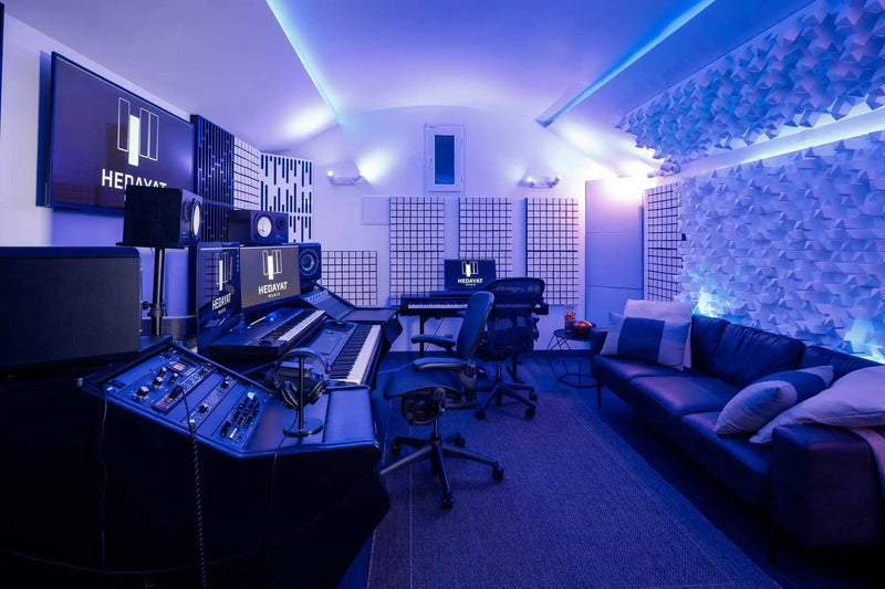 Régie du Studio A de Hedayat Music, où sont composées les instrumentales sur mesure