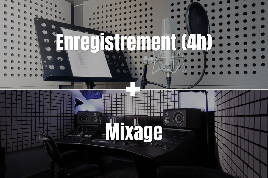 Cabine et régie du Studio B de Hedayat Music, Paris 11e