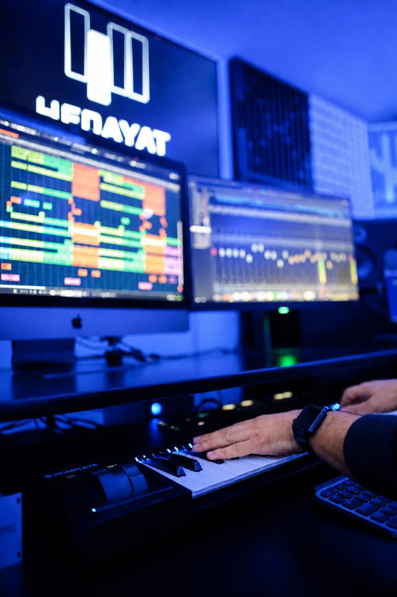 Studio Hedayat Music, finalisation d'une maquette générée par intelligence artificielle
